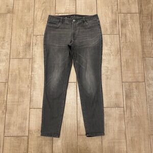White House Black Market The Jegging 14 Dark Gray Denim Jeans Classic Casual